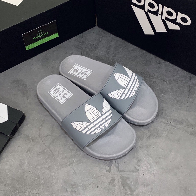 DÉP ADIDAS ADILETTE 3 LÁ XÁM - FULL BOX PU HCM