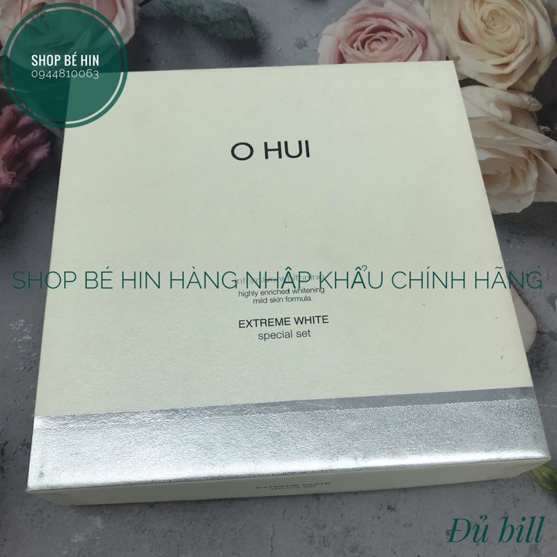 (Đủ bill Hàn) Bộ dưỡng da Ohui Extreme White Special set dưỡng da trắng mịn