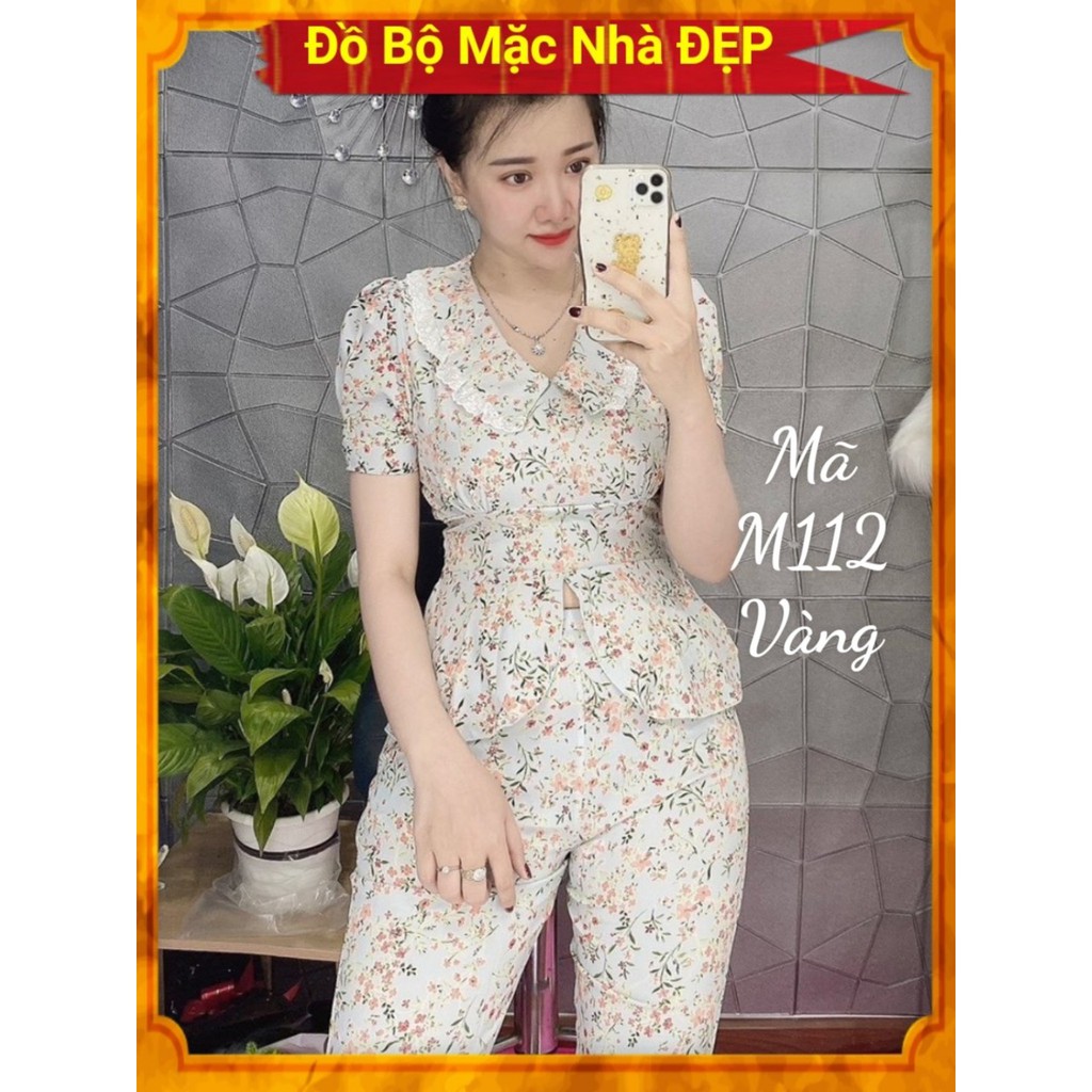 [ MÃ M112] Set bộ lụa Thiết Kế Hịn Hò, ( ẢNH THẬT 100%) mặc nhà đi chơi đều Xinh, Chất Siêu Mát. ĐỒ BỘ MẶC NHÀ ĐẸP