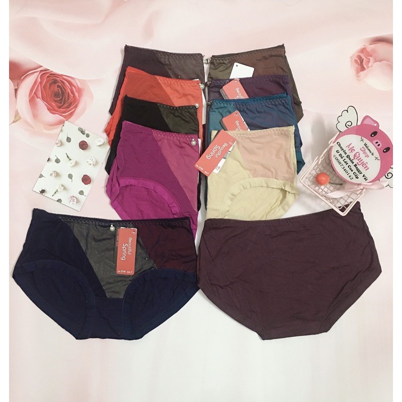 Quần lót cotton lạnh 3D cao cấp- Hàng cạp vừa ôm trọn vòng 3