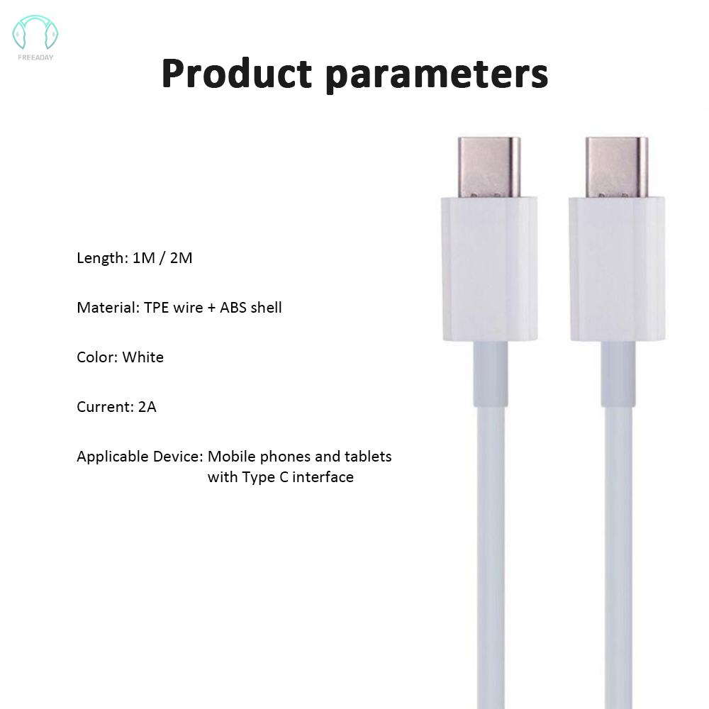 Quick Charge Cable USB Type C to USB Type C Cable  for Type-C Devices Samsung xiaomi HUAWEI