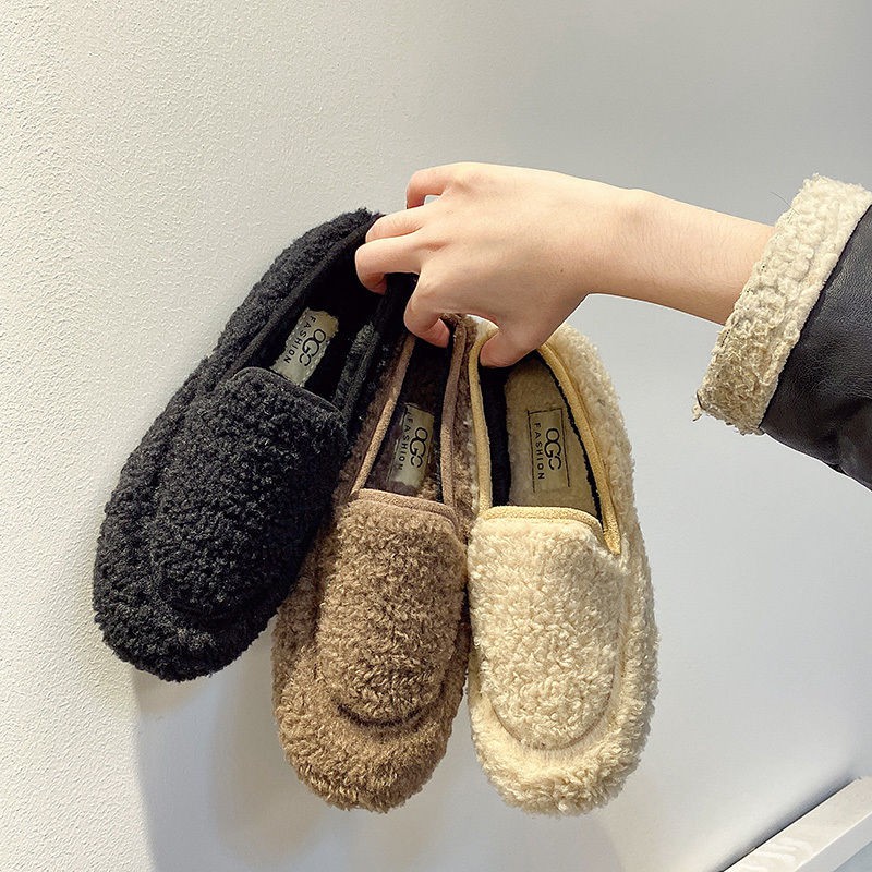 Giày Lười Lót Nhung Đế Bệt Thời Trang Dành Cho Nữ | BigBuy360 - bigbuy360.vn