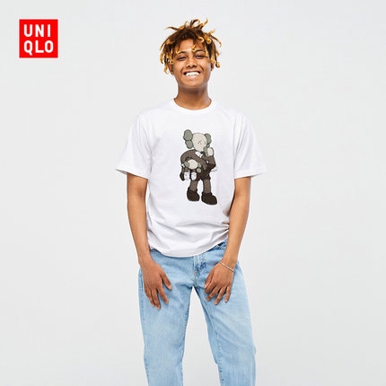 Men's 2019 AAA Cotton T-Shirt with Uniqlo Kaws motifs