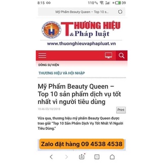 Mỹ phẩm beauty queen (combo 140k)5 món