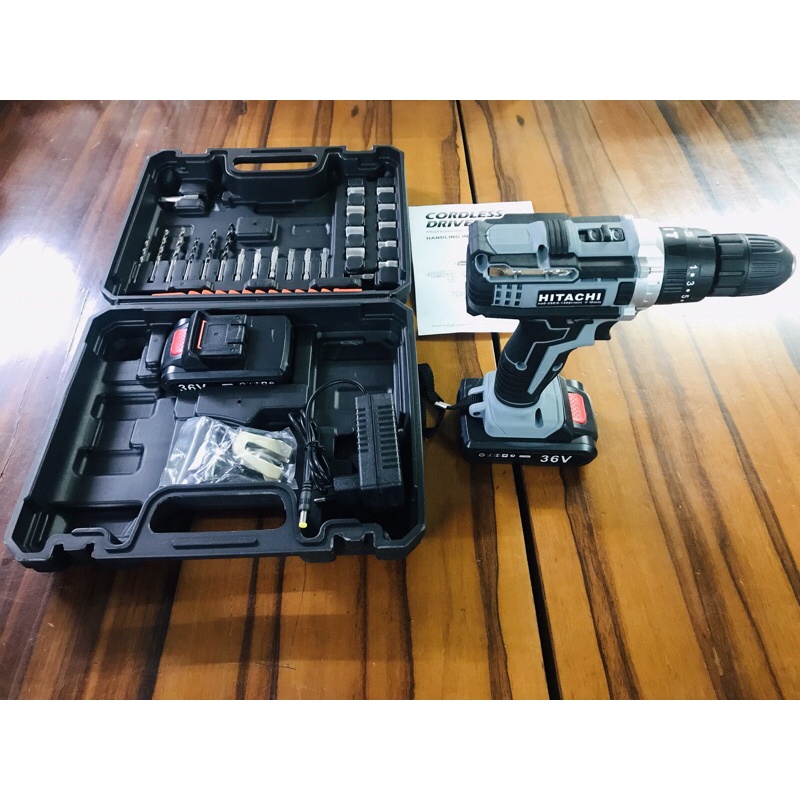 MÁY KHOAN PIN 3 CHỨC NĂNG HITACHI 36V FULL PHỤ KIỆN THẾ HỆ MỚI 2022 NEW