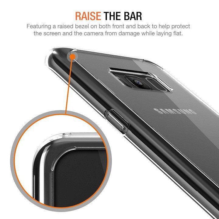 Ốp lưng silicon dẻo trong suốt cho Samsung Galaxy S8 / S8 Plus mỏng 0.6mm chính hãng Ultra Thin