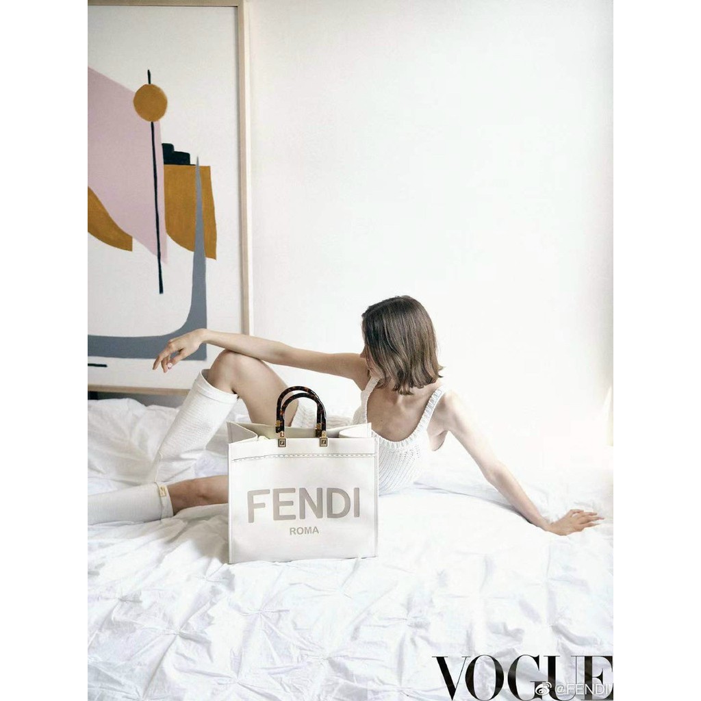 Túi xách FEN.DI bigsize chất da xịn 35cm kèm quai đeo chéo