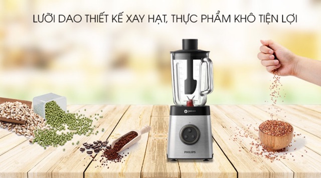 Máy xay sinh tố Philips HR3652.NEW100%