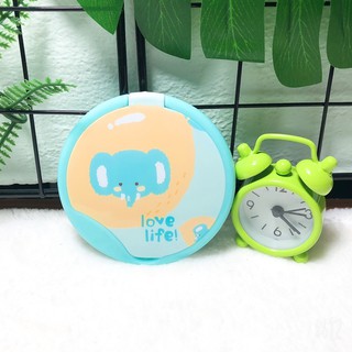 Gương Lược Mini Hình Tròn Xanh/Hồng/Tím/Cam