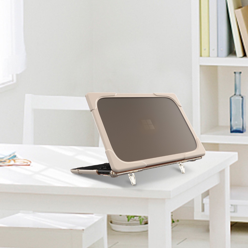 Ốp lưng da chống rơi có giá đỡ cho Microsoft Surface Laptop 1/2/3 13.5 inch model bàn phím 1769 1867