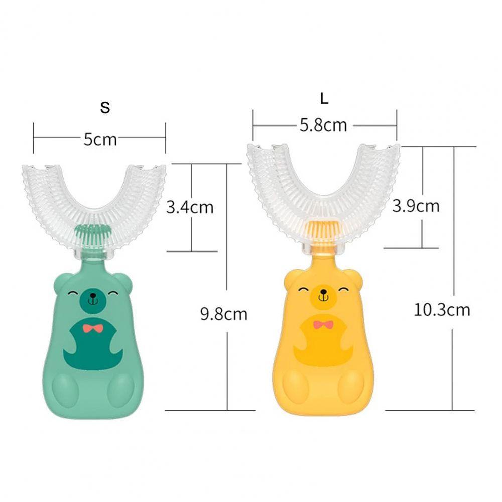 Bàn Chải Đánh Răng AUGUSTINA Hình Chữ U Lông Mềm Cầm Tay Cho Bé
