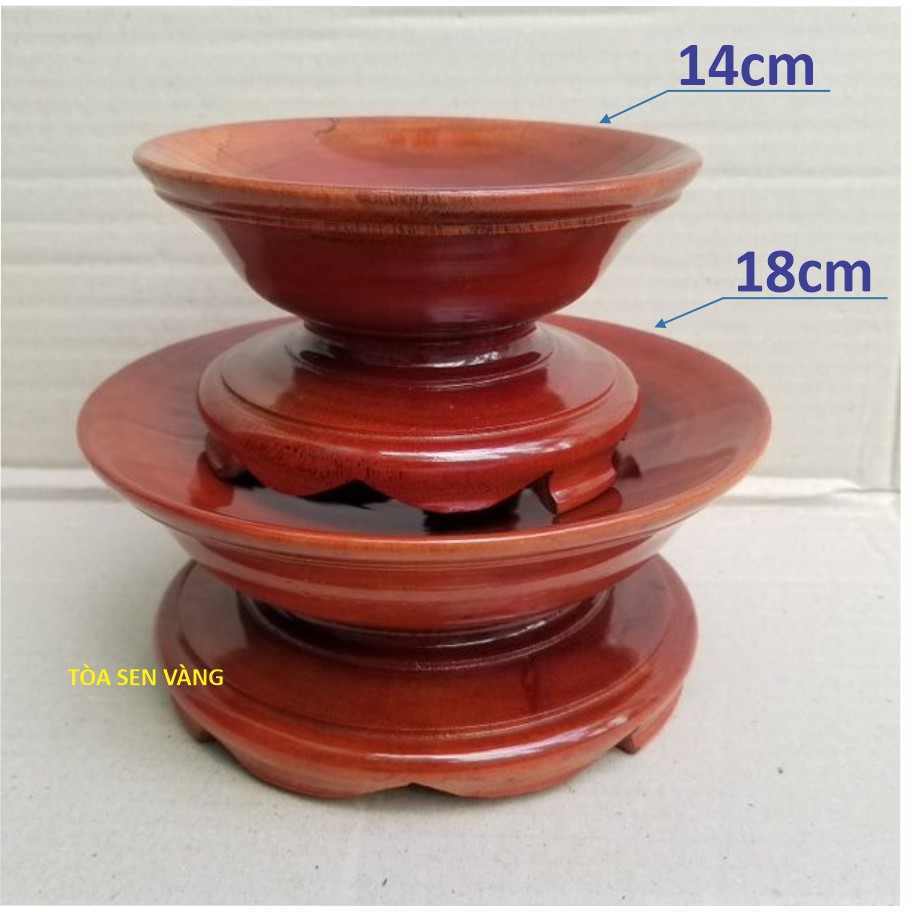 Dĩa Gỗ - Đĩa Gỗ Có Chân Đế - Dĩa Trái Cây có nhiều kích thước
