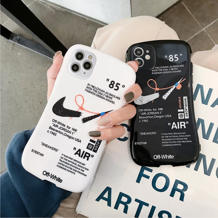 Ốp Lưng Viền Cong Silicon Chống Sock, Va Đập Bảo Vệ Camera Off White - J012