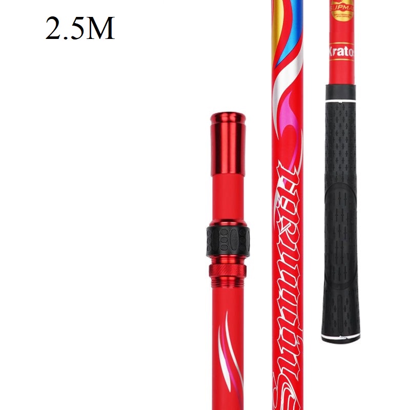 Vợt Cá Carbon Vành Tròn Có thể thu gọn chuyên dụng câu đài vợt cá câu đài, Cán vợt carbon câu đơn câu đài