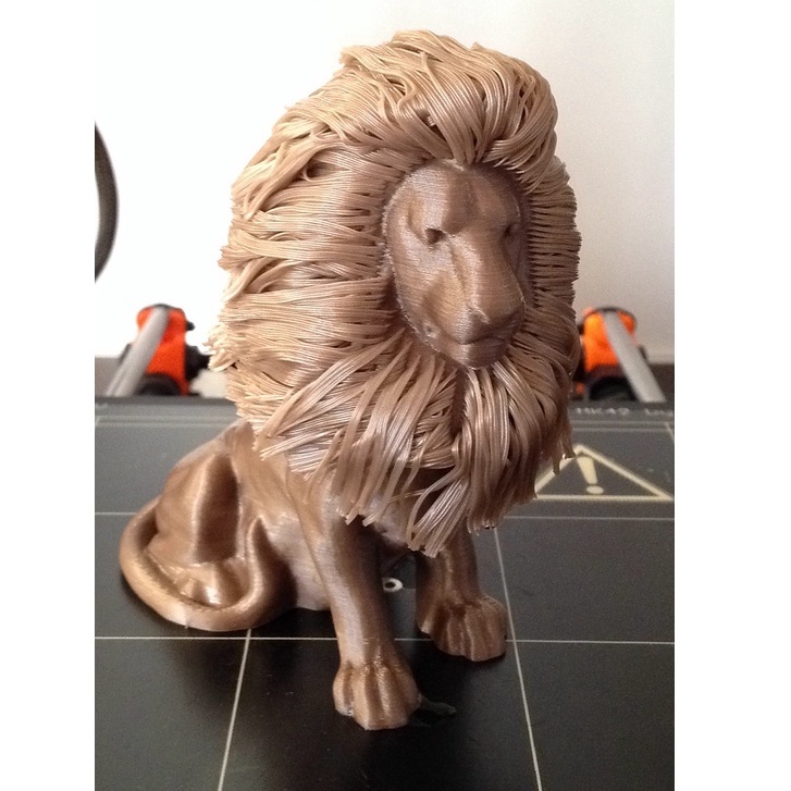 Mô hình sư tử trang trí có bờm 3D