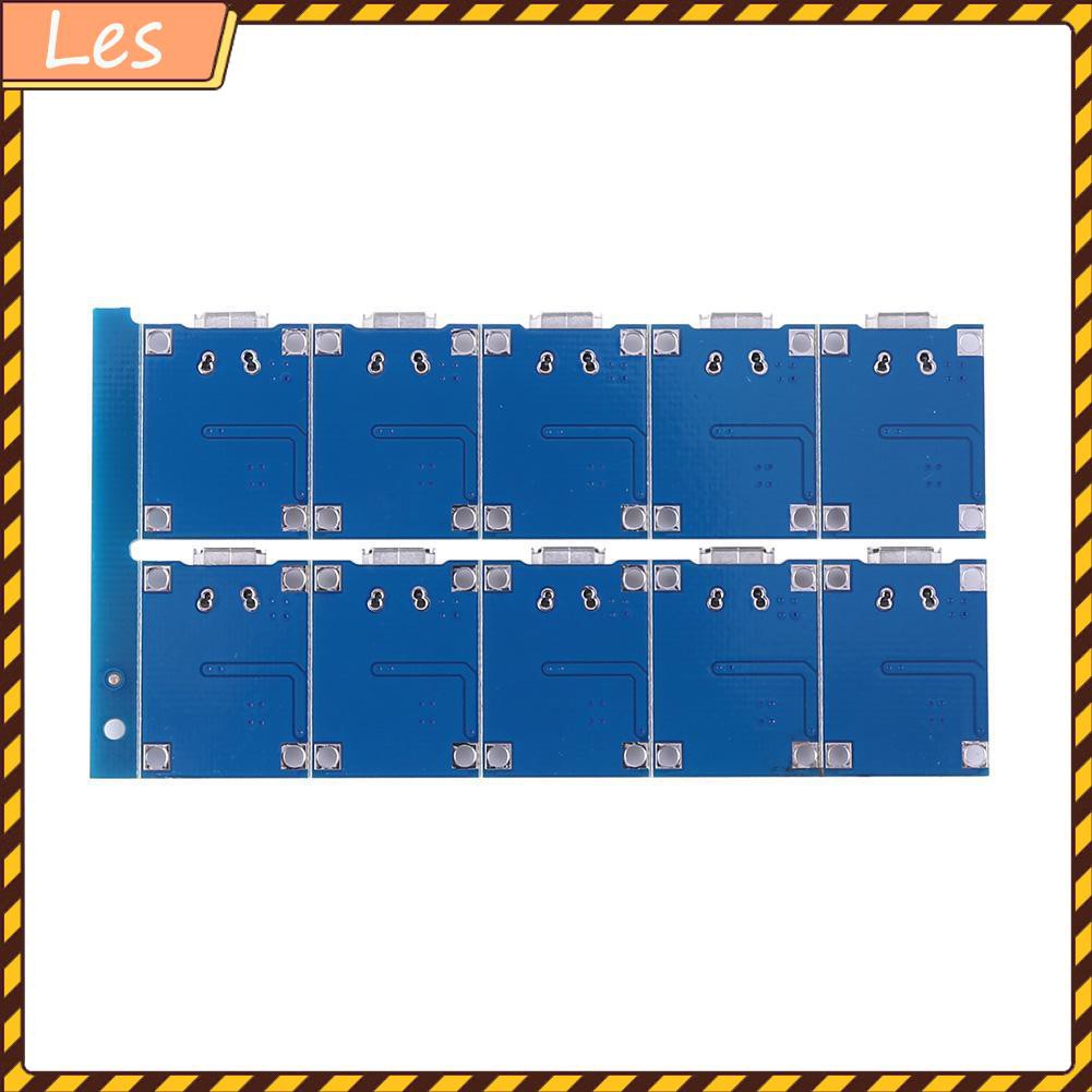 Bộ 10 Bảng Mạch Sạc Pin Lithium 5v Mini Usb 1a Tp4056