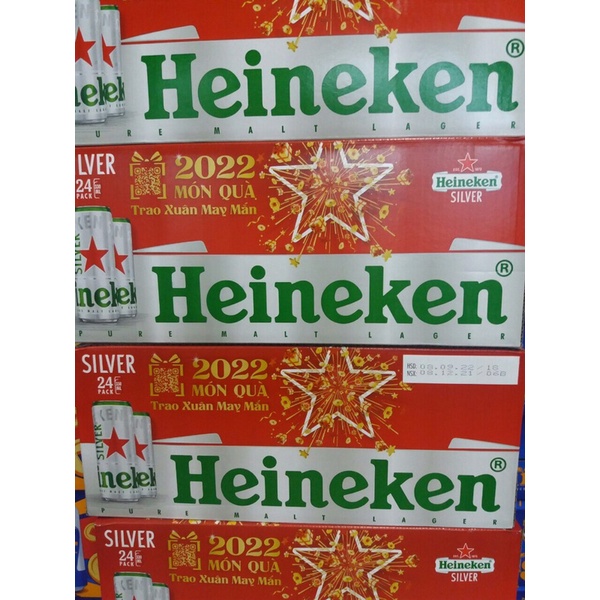 Bia Heineken Silver Xuan thùng 24 lon x 330ml