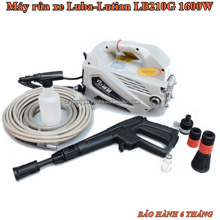 Máy rửa xe LUTIAN LT210G-1600 [Bảo hành 6 tháng]-Đầy đủ phụ kiện+bình bọt tuyết