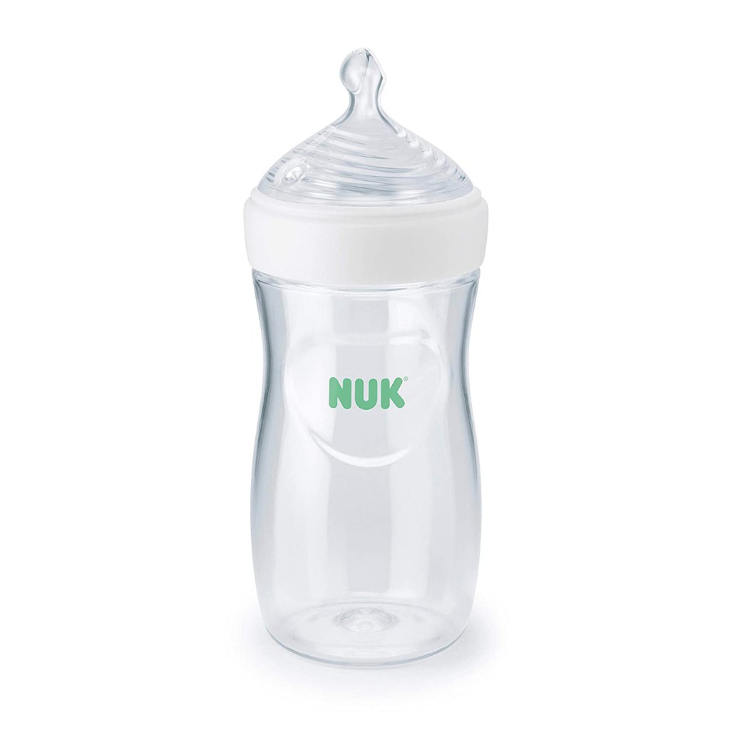 (Mẫu mới nhất) Bình sữa Nuk Simply Natural Bottle with SafeTemp 150ml - 270ml có chức năng báo nóng.