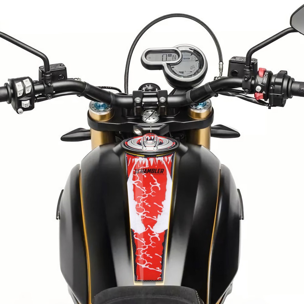 KODASKIN Động cơ 3D In ấn nọc độc   Nhãn dán thùng nhiên liệu   Decal biểu tượng cho chương trình DUCATI SCRAMBLER