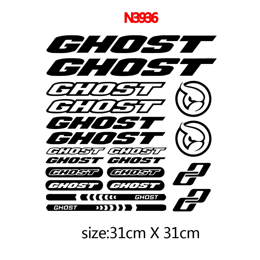 Miếng Dán Trang Trí Khung Xe Đạp Bằng Vinyl Dành Cho GHOST Road MTB BMX