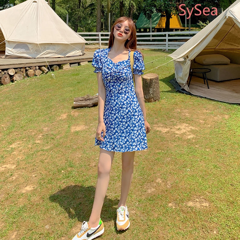 Đầm Dài In Hoa Xẻ Tà Thời Trang Mùa Hè Cho Nữ