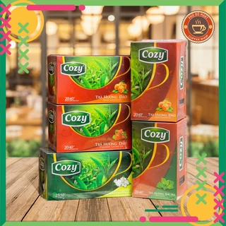 Trà Cozy Túi Lọc Đào/ Dâu 20 gói
