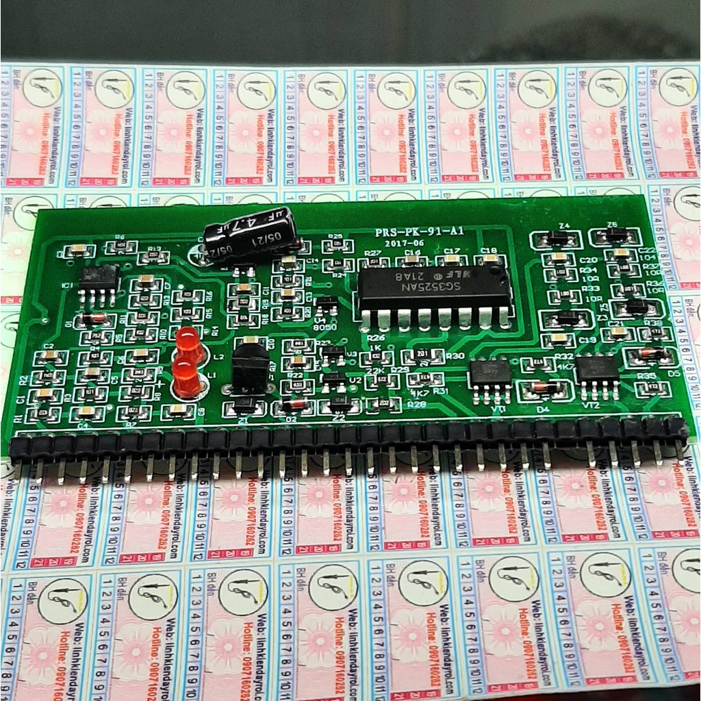 Board mạch tạo xung máy hàn SG3525AN 2 đèn đỏ 2 IC MOSFET 4688 30PIN