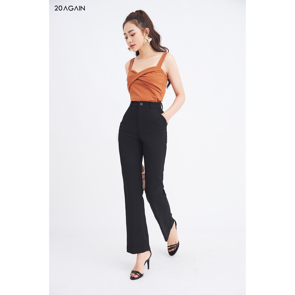 Quần Âu 2 túi chéo 20AGAIN QAA1584 | BigBuy360 - bigbuy360.vn