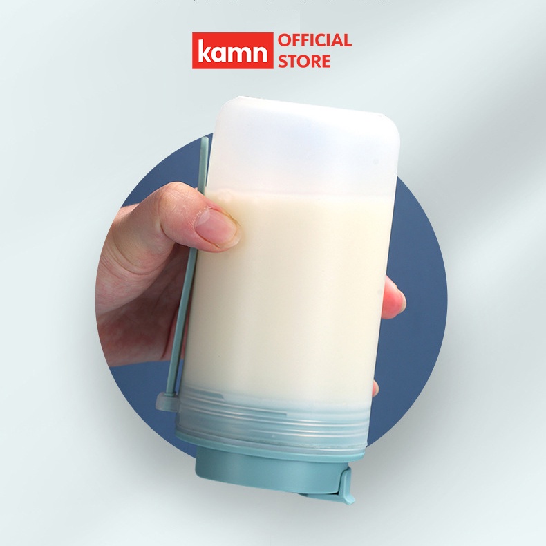 Bình nước nhựa đa năng Kamn 350ml, 3 màu, cách nhiệt, chống nóng