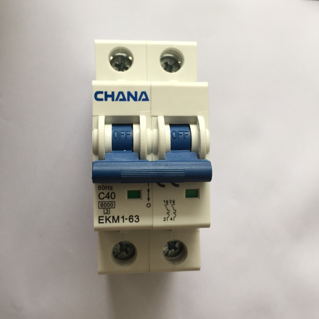 Bộ ngắt mạch CB điện hai chiều cầu dao điện AC cho Solar Năng Lượng Mặt Trời GIVASOLAR CHANA AC 400V 40A
