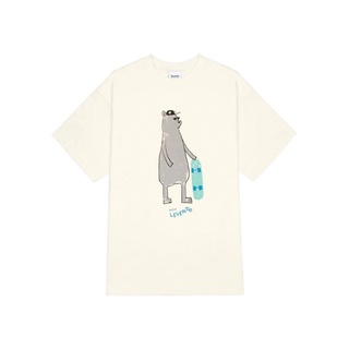 Áo thun levents "my animals" series bear/ cream