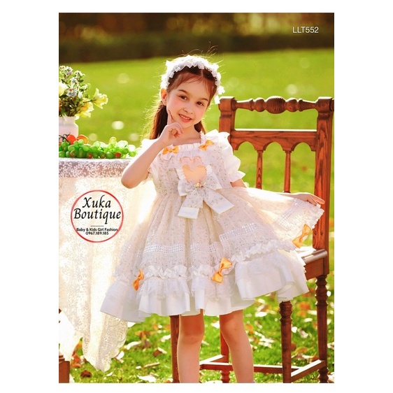 Váy Công Chúa Lolita Cộc Tay QCCC Cho Bé Gái (2022)