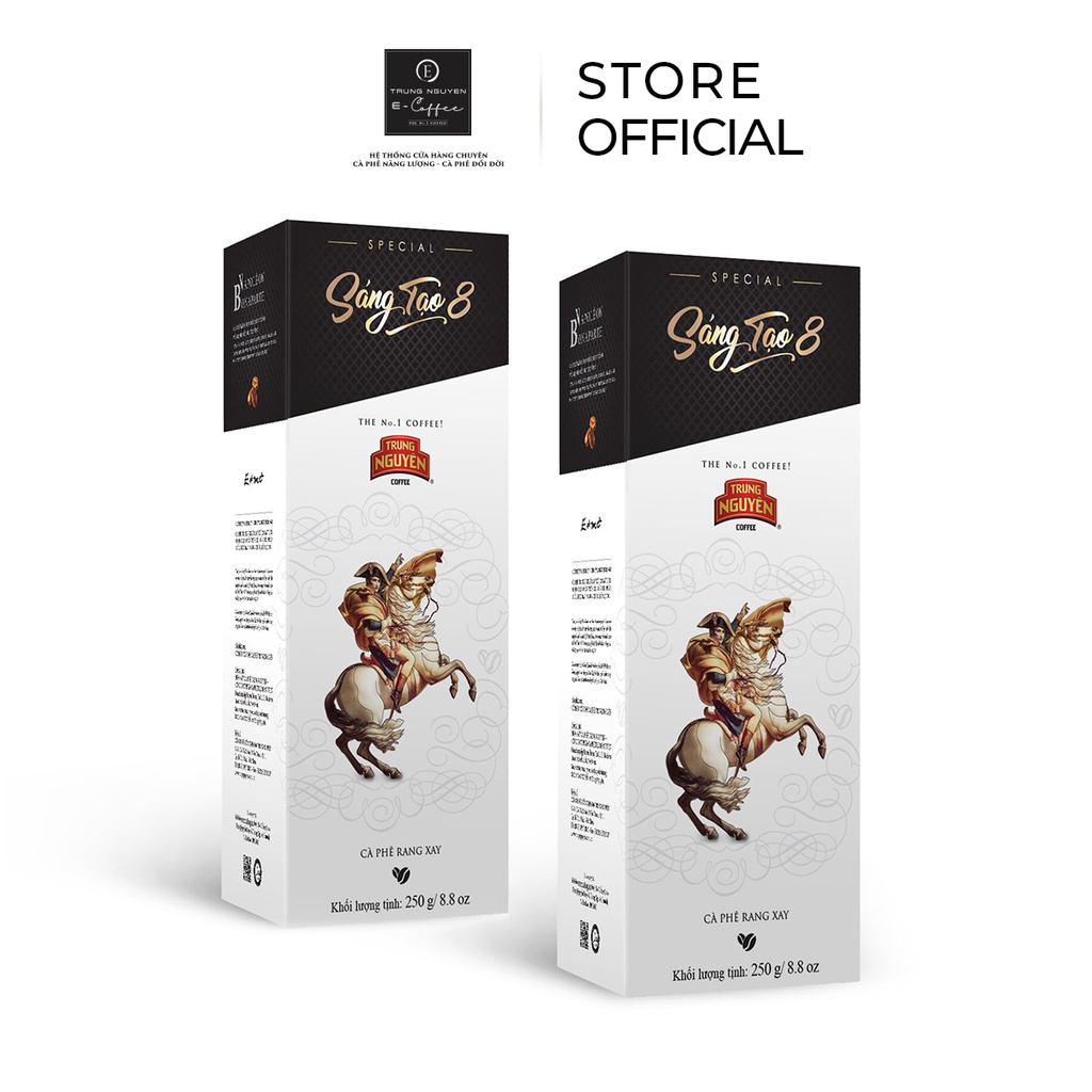 Combo 2 Cà Phê Rang Xay Sáng Tạo 8 - Trung Nguyên Legend - Hộp 250gr