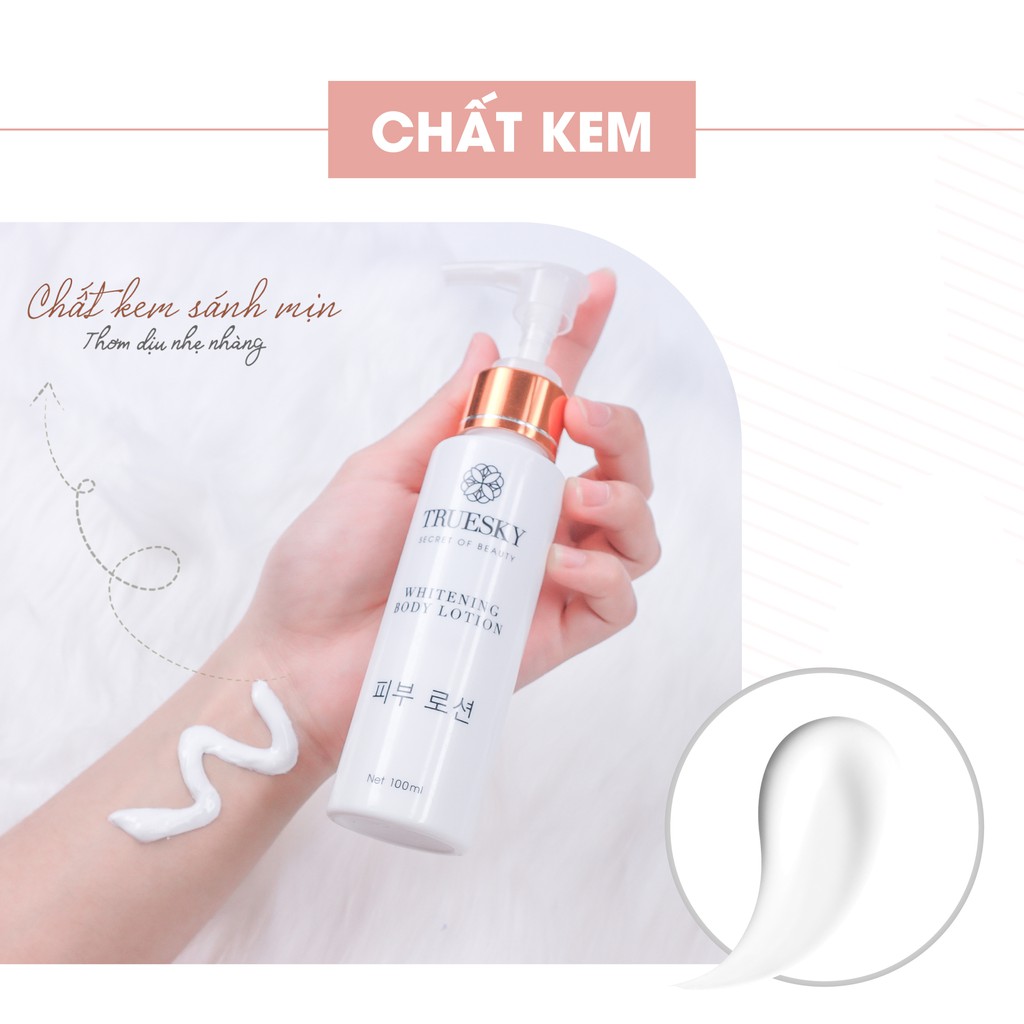 Kem dưỡng trắng da toàn thân chiết xuất lựu Truesky Whitening Body Lotion 100g