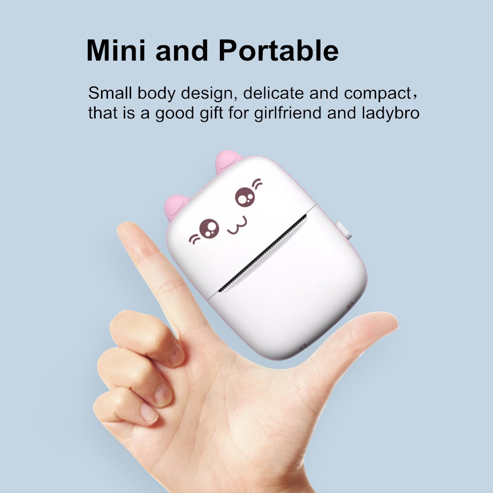 Máy in nhiệt bluetooth hình thú mini cầm tay - tặng 5 cuộn giấy | BigBuy360 - bigbuy360.vn