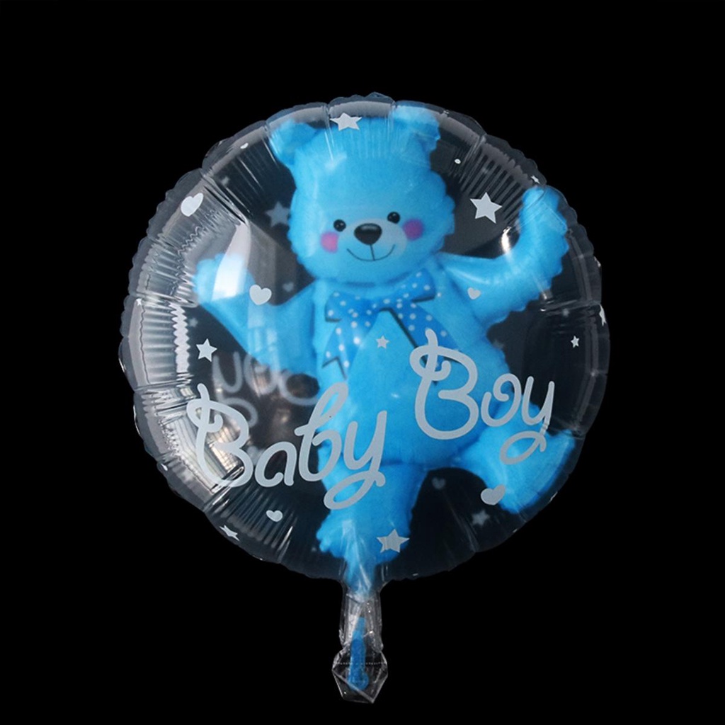 Bong Bóng Trong Suốt 24inch Màu Xanh Dương Hồng TAYLOR1 Dùng Trang Trí Tiệc Sinh Nhật Cho Bé