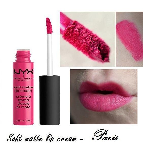 Son kem NYX Soft Matte Lip Cream Paris SLMC24 Hồng Tươi