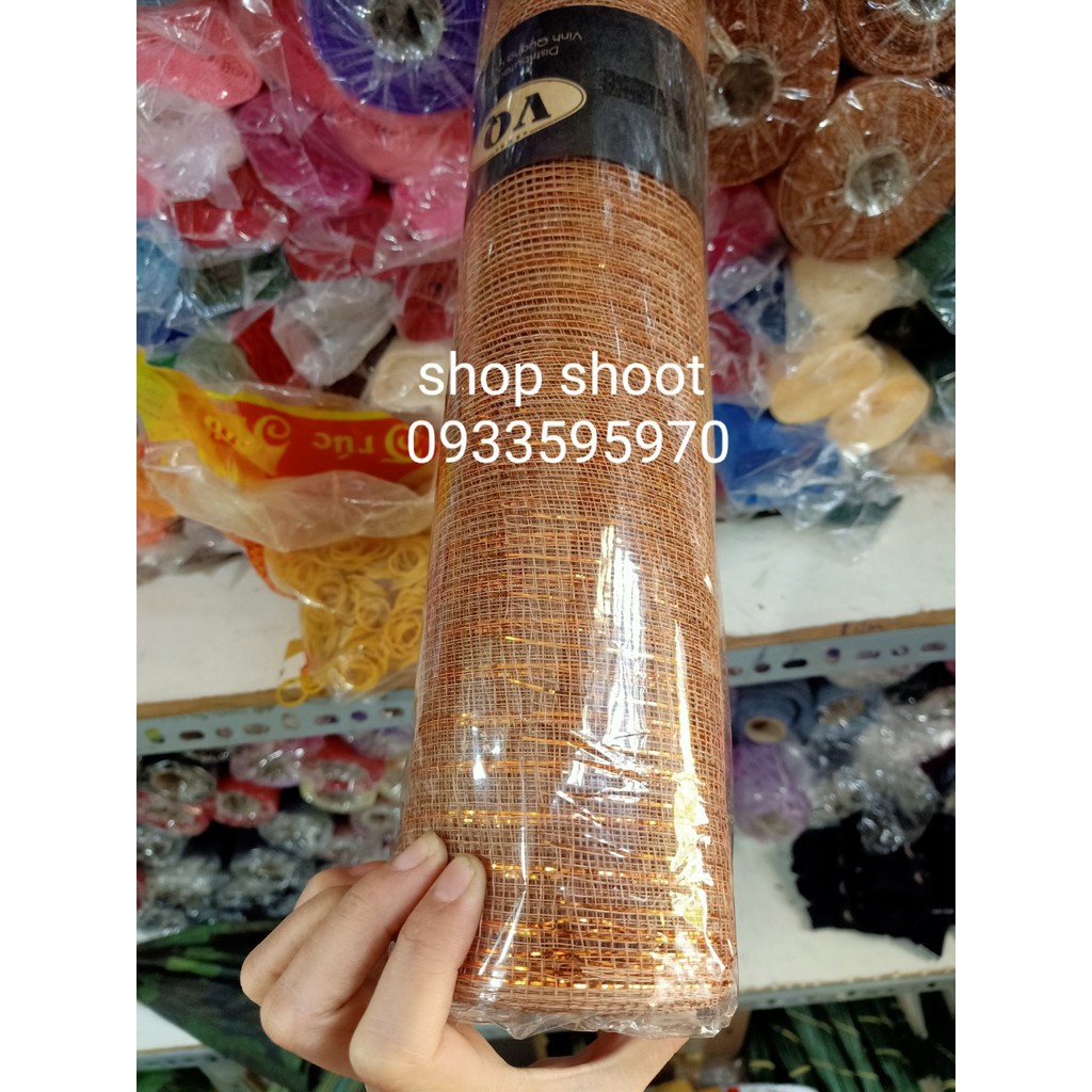 Lưới thô kim tuyến dùng bó hoa