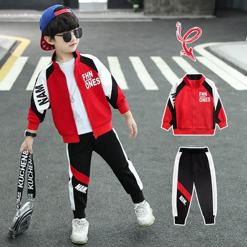 ❤Bộ Đồ Thể Thao Hai Mảnh Mùa Xuân Thu Thời Trang Cho Bé Trai 2021