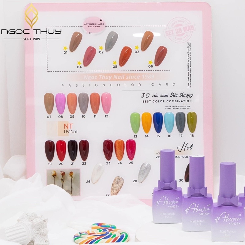 Sét Sơn gel 30 màu có lẻ màu