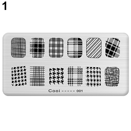 Tấm Khuôn In Hình Trang Trí Móng Tay Nghệ Thuật DIY