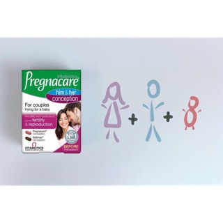 🇬🇧🇬🇧PREGNACARE HIM AND HER CONCEPTION -Viên uống tăng khả năng thụ thai