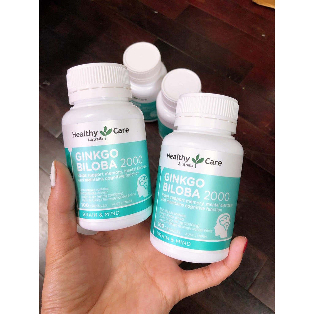 Viên uống bổ não Healthy Care Ginkgo Biloba 2000mg 100 Viên | BigBuy360 - bigbuy360.vn