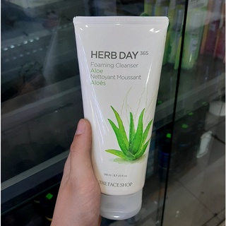 Sữa rửa mặt nha đam the face shop herb day 365 cleansing foam aloe 170ml