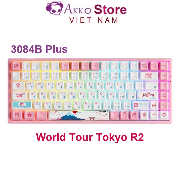 Bàn phím cơ AKKO 3084B Plus World Tour Tokyo R2
