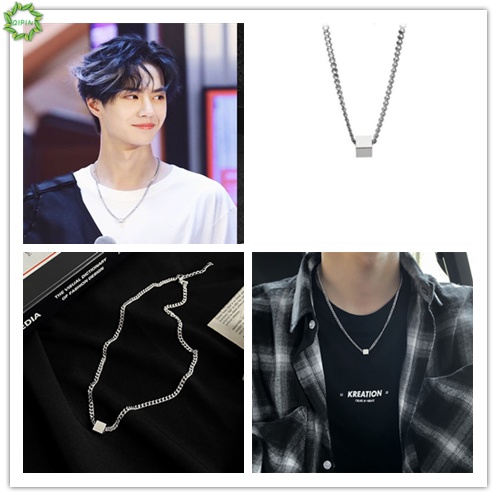Vòng cổ mặt vuông phong cách Hàn Quốc cho nam nữ