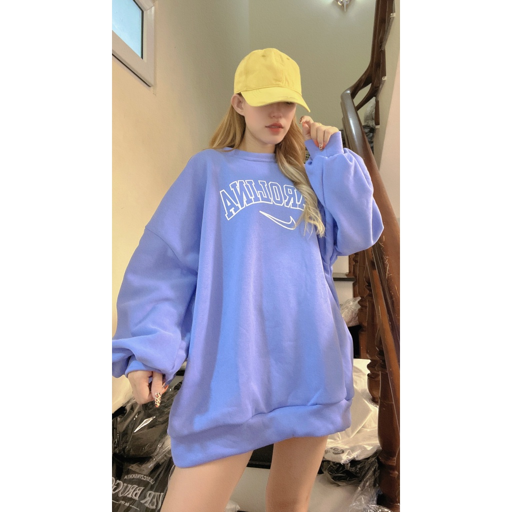 Áo sweater nữ phối logo chữ AROLINA siêu xinh [FREESHIP] Áo thun nữ dài tay 4 màu trắng,hồng,xanh dương,xanh lá GuuZ | BigBuy360 - bigbuy360.vn