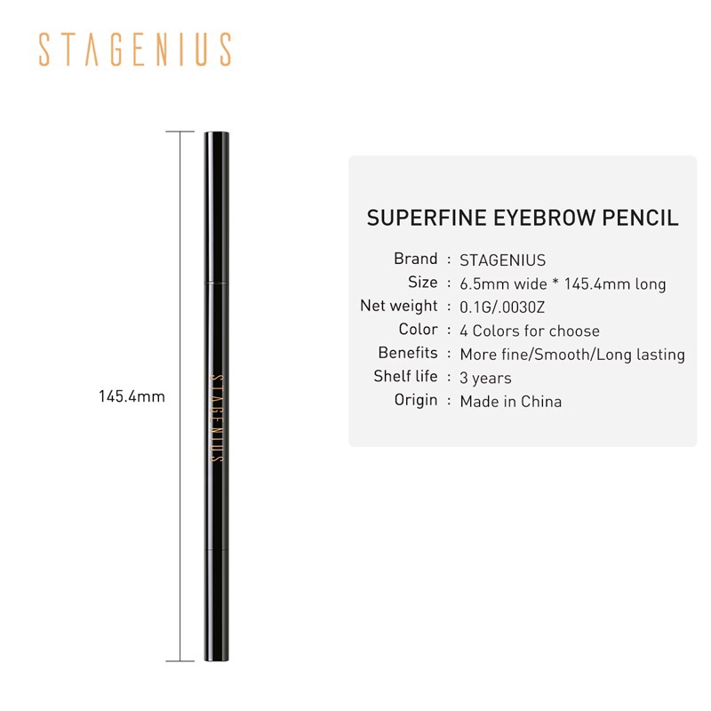 STAGENIUS Eyebrow Pencil Round & triangle Head Longlasting Waterproof Make Up Tools FOCALLURE | BigBuy360 - bigbuy360.vn