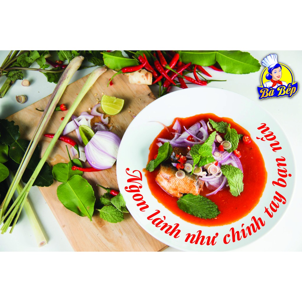 5 HỘP Cá hộp sốt cà Bà Bếp 155 gram